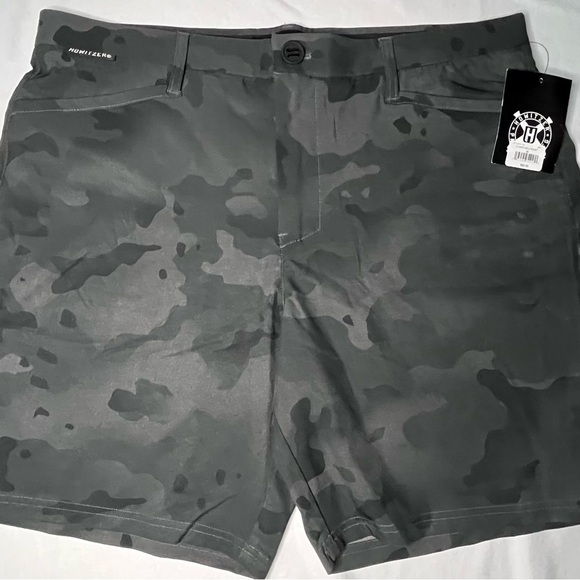 HOWITZER Men's Camo Athletic Shorts - Gray - Picture 1 of 7